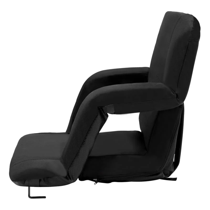 Stadium Seat with Back Support, Wide Bleacher Seat Back, Folding Padded Cushion Stadium Chair, Portable Reclining Chair with Hook Pocket Cupholder, Ideal for Sport Event Beach Camping Concert - Image 9