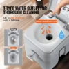 Portable Toilet for Camping, Porta Potty with Carry Bag, 5.3 Gal Waste Tank & 3.2 Gal Flush Tank, Push-Button Pressurized Flush Commode, Leak-proof and Odourless Travel Toilet for Camping Car - Image 2