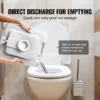 Portable Toilet for Camping, Porta Potty with Carry Bag, 5.3 Gal Waste Tank & 3.2 Gal Flush Tank, Push-Button Pressurized Flush Commode, Leak-proof and Odourless Travel Toilet for Camping Car - Image 4