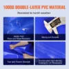 330L/87 Gallon Water Storage Bladder, RV Water Tank, 1000D Blue PVC Collapsible Water Storage Containers, Large Capacity Soft Water Bag, Portable Water Bladder, Fire Prevention, Camping, Emergen - Image 2
