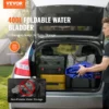 400L/105.7 Gallon Water Storage Bladder, RV Water Tank, 1000D Blue PVC Collapsible Water Storage Containers, Large Capacity Soft Water Bag, Portable Water Bladder, Fire Prevention, Camping