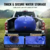 400L/105.7 Gallon Water Storage Bladder, RV Water Tank, 1000D Blue PVC Collapsible Water Storage Containers, Large Capacity Soft Water Bag, Portable Water Bladder, Fire Prevention, Camping - Image 3