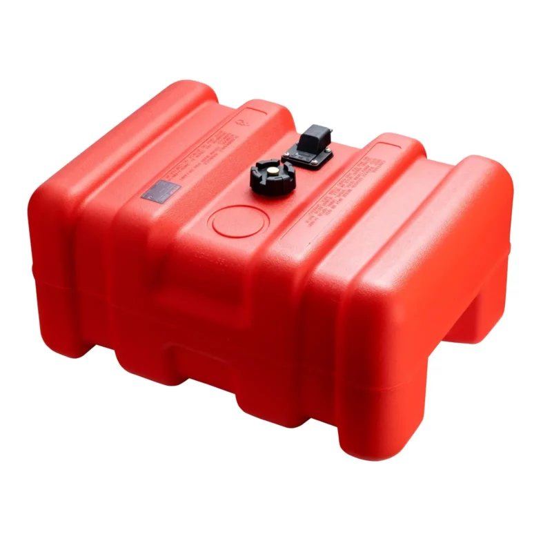 VEVOR Marine Fuel Tank, 14.53 Gallon/55L, Portable Boat Fuel Gas Tank for Outboard Engine Boats, Plastic Outboard Marine Boat Fuel Tank with Hose, Easy to Carry for Yacht, Fishing Boat, Deck Boat, Red - Image 18