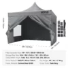 10x10 FT Pop up Canopy with Removable Sidewalls, Instant Canopies Portable Gazebo & Wheeled Bag, UV Resistant Waterproof, Enclosed Canopy Tent for Outdoor Events, Patio, Backyard, Party, Camping - Image 17