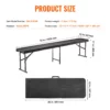 6FT Plastic Folding Bench Portable Outdoor Bench for Picnic Camping Garden - Image 6