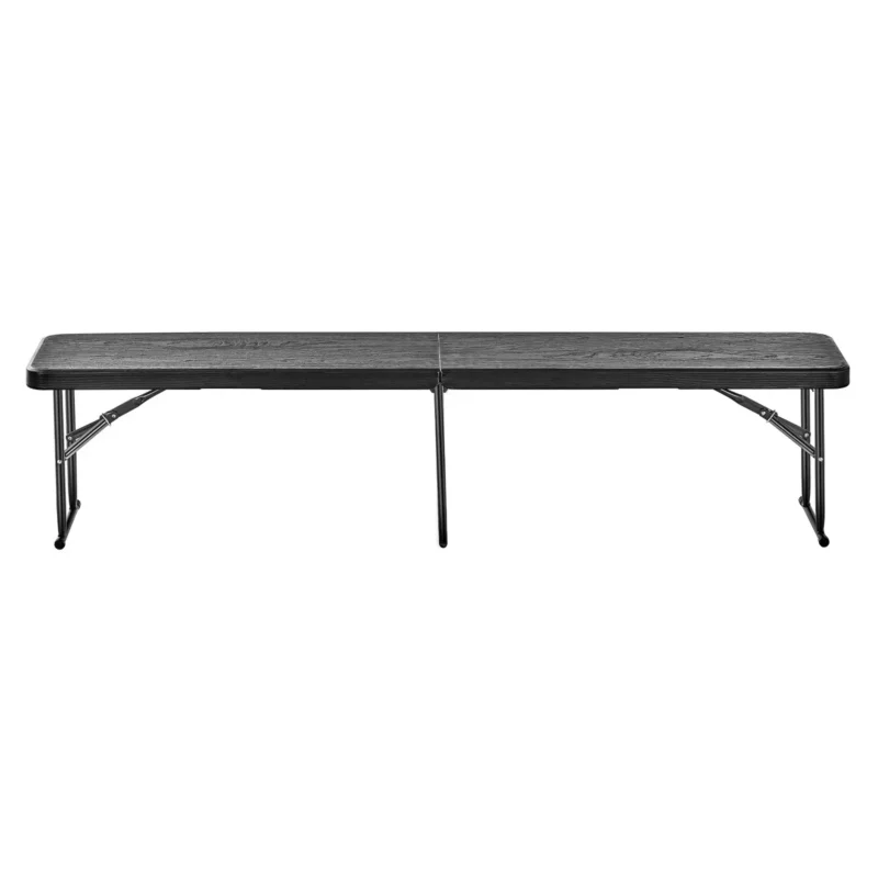 VEVOR 6FT Plastic Folding Bench Portable Outdoor Bench for Picnic Camping Garden - Image 10
