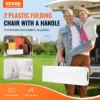 6FT Plastic Folding Bench Portable Outdoor Bench for Picnic Camping 2 Pack