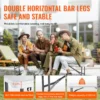 6FT Plastic Folding Bench Portable Outdoor Bench for Picnic Camping 2 Pack - Image 3