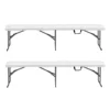 6FT Plastic Folding Bench Portable Outdoor Bench for Picnic Camping 2 Pack - Image 10