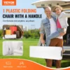 6FT Plastic Folding Bench Portable Outdoor Bench for Picnic Camping Garden