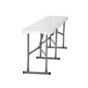 6FT Plastic Folding Bench Portable Outdoor Bench for Picnic Camping Garden - Image 9
