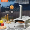 12" Outdoor Pizza Oven Portable Pellet/Gas Pizza Oven Foldable for Camping