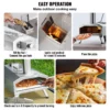 12" Outdoor Pizza Oven Portable Pellet/Gas Pizza Oven Foldable for Camping - Image 5