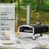 12" Outdoor Pizza Oven Portable Wood Pellet Pizza Oven Camping w/ Rotation - Image 6