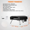 13" Outdoor Pizza Oven Portable Gas Oven Iron Spray Foldable for Camping - Image 6