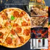 22" Outdoor Pizza Oven Portable Pellet/Gas Oven with Casters for Camping - Image 2