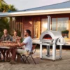 22" Outdoor Pizza Oven Portable Pellet/Gas Oven with Casters for Camping - Image 7
