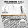 Double Quilted Fabric Hammock, 12 FT Double Hammock with Hardwood Spreader Bars, 2 Person Quilted Hammock with Detachable Pillow and Chains for Camping Outdoor Patio Yard Beach, 480 lbs Capacity - Image 14