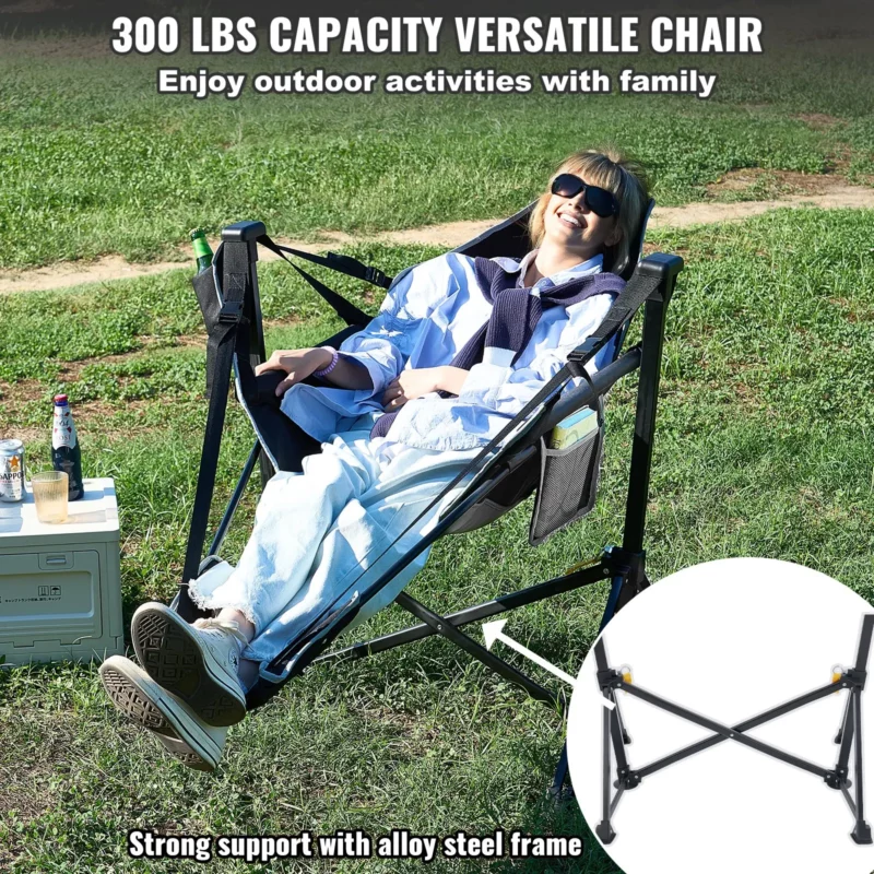 VEVOR Camping Chair Hammock Chair 300 lbs Load Capacity Hammock Folding Chair - Image 5
