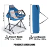 Camping Chair Hammock Chair 300 lbs Load Capacity Hammock Folding Chair - Image 3