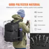 Tactical Backpack 25L Military Backpack with Molle Mode & 3 Compartments,Military Tactical Backpack For Men Molle Daypack 3 Day Bug Out Bag Hiking Rucksack With Bottle Holder - Image 2