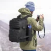Tactical Backpack 25L Military Backpack with Molle Mode & 3 Compartments,Military Tactical Backpack For Men Molle Daypack 3 Day Bug Out Bag Hiking Rucksack With Bottle Holder - Image 7