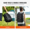 Cooler Bag, 25L Insulated Lunch Bag with Molle Design and Multi-Pocket, 600D Cooler Lunch Box with Removable Storage Bags, Soft Cooler for Office, Picnic, Hiking, Beach or Beverage, Black - Image 4