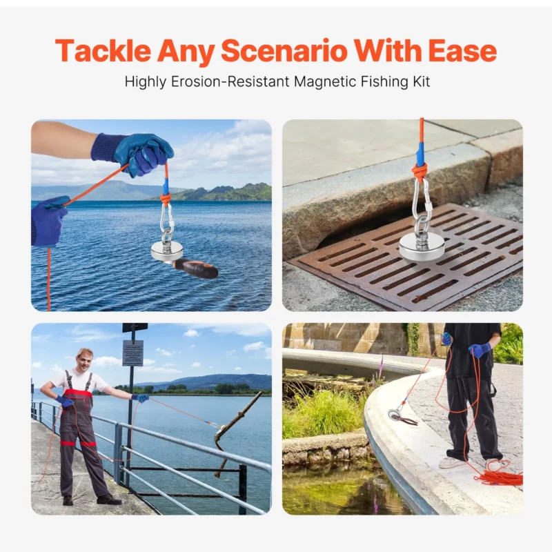 Fishing Magnet Super Strong Heavy Duty Rare Earth Neodymium Pull Force 700 LBS - Image 5
