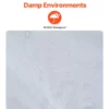 Camping Blanket 79" x 59" Wearable Warm Stadium Blanket Outdoor Light Grey - Image 2