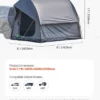 SUV Camping Tent Outdoor SUV Tent with 2 Doors Waterproof for 5-8 Person - Image 4