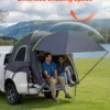 Truck Tent 5.0-5.2ft Waterproof PU2000 Truck Bed Camping Tent 2-3 Person