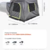 SUV Camping Tent Outdoor SUV Tent with Rainfly Waterproof for 5-8 Person - Image 4