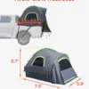 Truck Tent 5.5-6.0ft Waterproof PU2000 Truck Bed Camping Tent 2-3 Person - Image 2