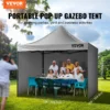 10x10 FT Pop up Canopy with Removable Sidewalls, Instant Canopies Portable Gazebo & Wheeled Bag, UV Resistant Waterproof, Enclosed Canopy Tent for Outdoor Events, Patio, Backyard, Party, Camping - Image 22