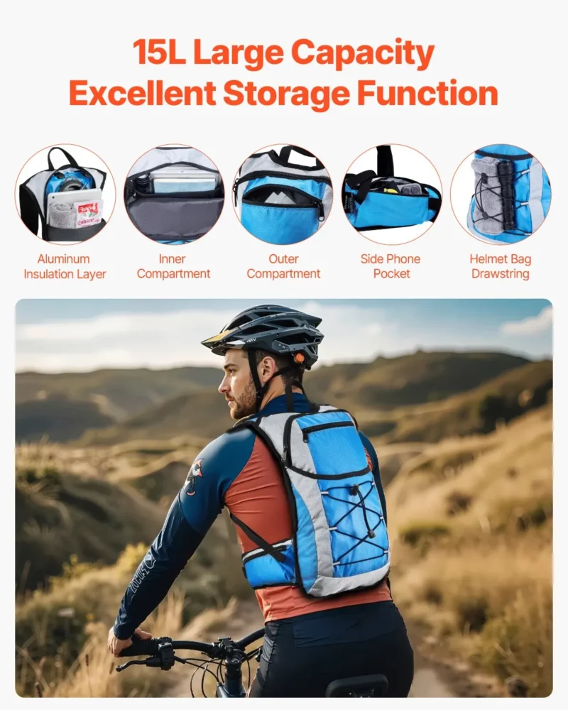 Hydration Pack Backpack 3L TPU Water Bladder Cycling Hiking Running Camping - Image 4