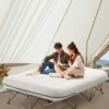 Air Mattress with Frame & Pump 2 Person Blow Up Camping Mattress 600lbs - Image 7