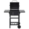 Charcoal-Fueled BBQ Grill with Bottom Shelf Black - Image 5