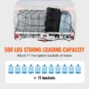 49.4 x 22.4 x 7.1 in Hitch Cargo Carrier, 500lbs Loading Capacity Trailer Hitch Mounted Cargo Basket, Rust-proof Aluminum Luggage Carrier Rack Fits 2" Hitch Receiver for SUV Truck Pickup Camping - Image 2
