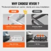 49.4 x 22.4 x 7.1 in Hitch Cargo Carrier, 500lbs Loading Capacity Trailer Hitch Mounted Cargo Basket, Rust-proof Aluminum Luggage Carrier Rack Fits 2" Hitch Receiver for SUV Truck Pickup Camping - Image 3