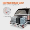 49.4 x 22.4 x 7.1 in Hitch Cargo Carrier, 500lbs Loading Capacity Trailer Hitch Mounted Cargo Basket, Rust-proof Aluminum Luggage Carrier Rack Fits 2" Hitch Receiver for SUV Truck Pickup Camping - Image 5