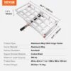 49.4 x 22.4 x 7.1 in Hitch Cargo Carrier, 500lbs Loading Capacity Trailer Hitch Mounted Cargo Basket, Rust-proof Aluminum Luggage Carrier Rack Fits 2" Hitch Receiver for SUV Truck Pickup Camping - Image 6