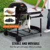 21 inch Kettle Charcoal Grill BBQ Portable Grill with Cart Outdoor Cooking - Image 5