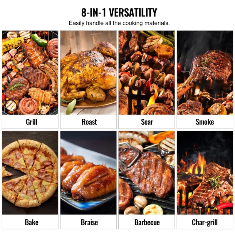 53" Heavy Duty Charcoal Grill BBQ Portable Grill with Cart Outdoor Cooking - Image 2