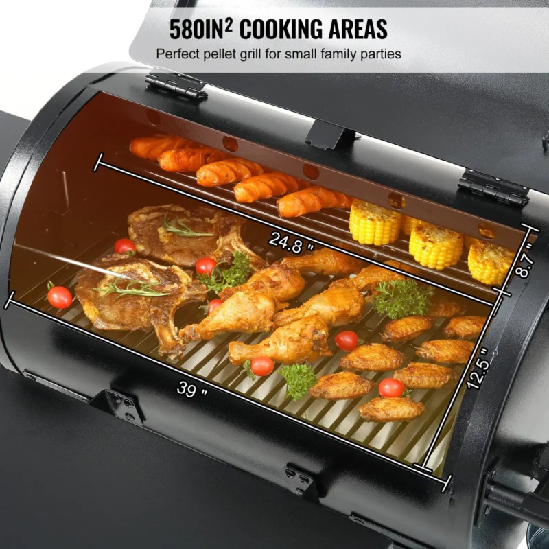 53" Heavy Duty Charcoal Grill BBQ Portable Grill with Cart Outdoor Cooking - Image 3
