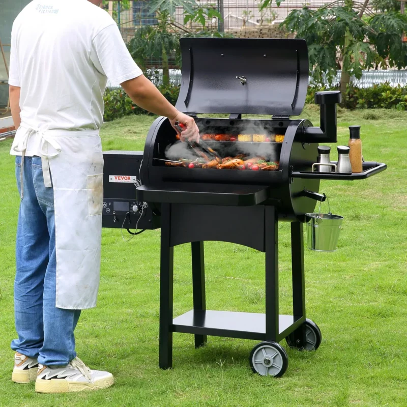 53" Heavy Duty Charcoal Grill BBQ Portable Grill with Cart Outdoor Cooking - Image 7
