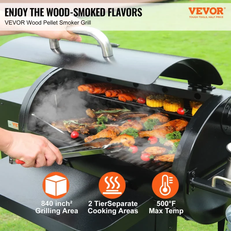 62" Heavy Duty Charcoal Grill BBQ Portable Grill with Cart Outdoor Cooking