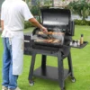 53" Heavy Duty Charcoal Grill BBQ Portable Grill with Cart Outdoor Cooking - Image 7