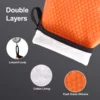 Silicone Smoker Oven Gloves, Non-Slip Heat Resident BBQ Grill Gloves with Fingers, Waterproof & Hangable Design, Easy to Clean & Store, for Grilling, Oven, BBQ, Baking, Frying - Image 2