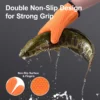 Silicone Smoker Oven Gloves, Non-Slip Heat Resident BBQ Grill Gloves with Fingers, Waterproof & Hangable Design, Easy to Clean & Store, for Grilling, Oven, BBQ, Baking, Frying - Image 3