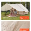 Inflatable Tent for Camping 3-5 Person Glamping Tent with Pump Canopy - Image 3